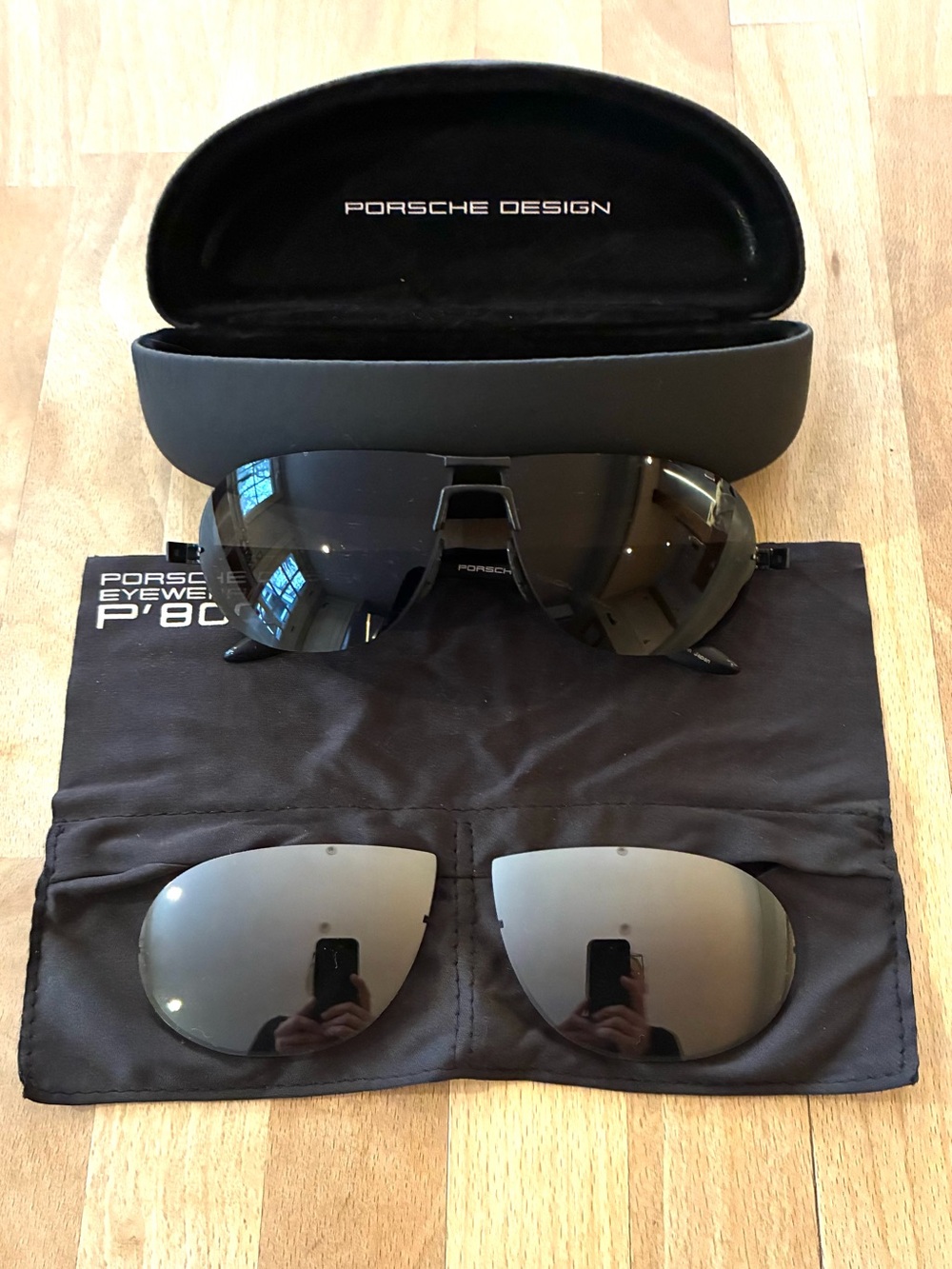 Porsche Design Men’s Black Aviator Sunglasses - Picture 13 of 13